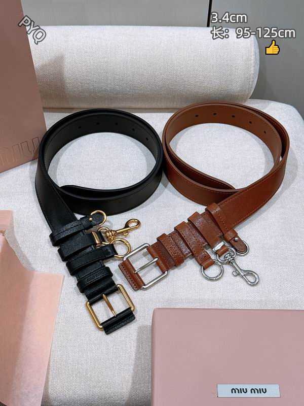 Miumiu belt 34mmX95-125cm 8L17